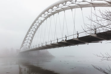 foggy bridge side