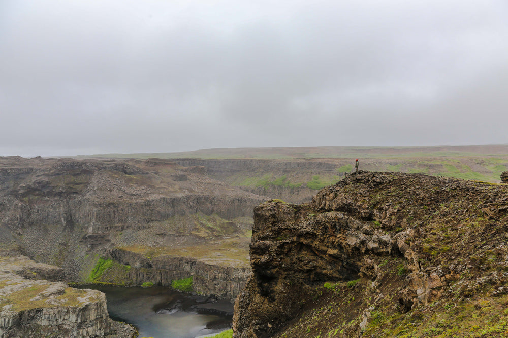 foggy cliff walk