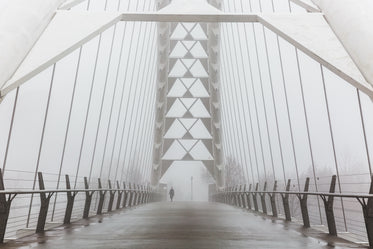 Free Stock Photo of Foggy Walk On Bridge — HD Images