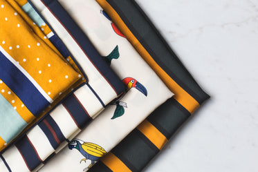 folded scarfs