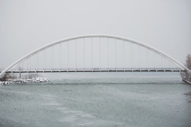 footbridge in winter