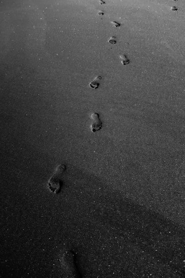 footprints in the sand