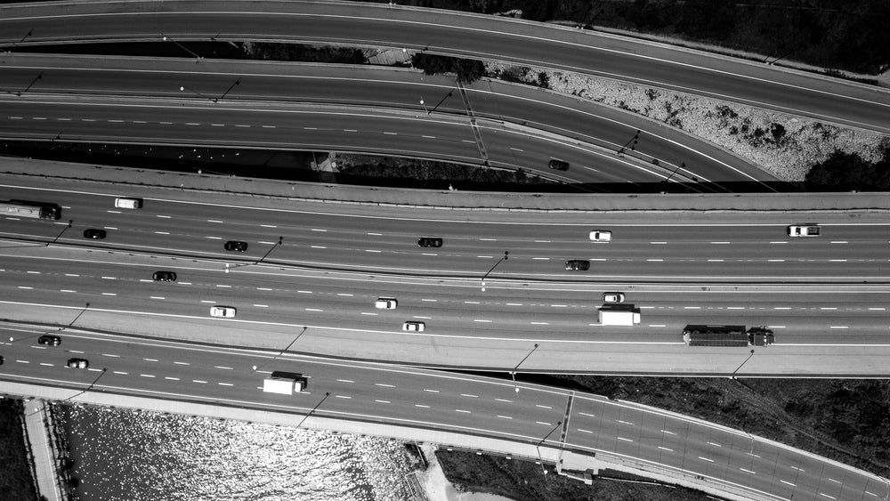 高速公路aerial view