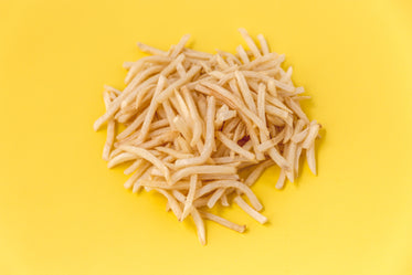 french fries on yellow