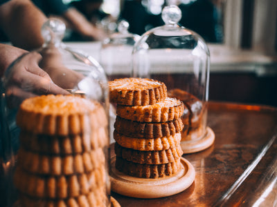 Fresh Baked Pastry At Modern Cafe