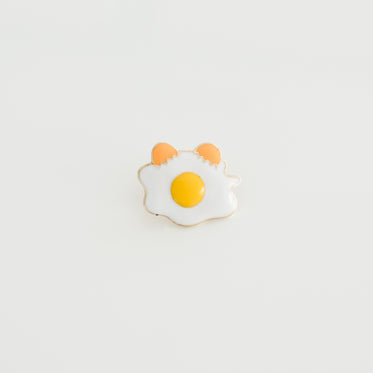 fried egg lapel pin product photo