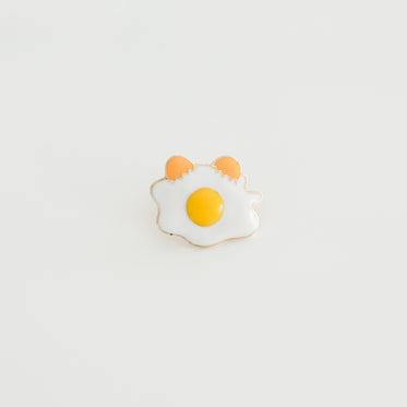 fried egg lapel pin product photo