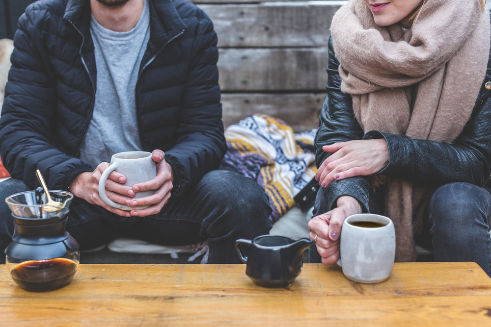 friends drinking coffee