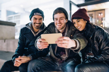 friends taking a selfie