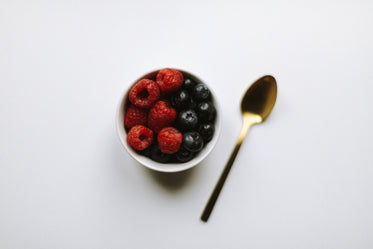 fruit in a cup with spoon