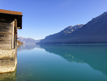 galcial waters cabin and mountain