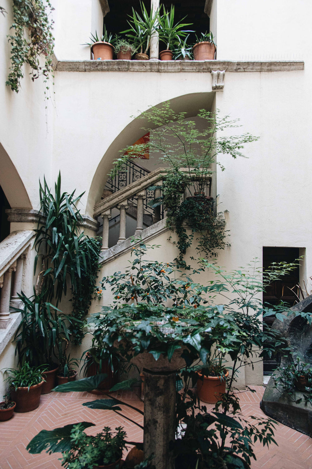 garden inside the condo