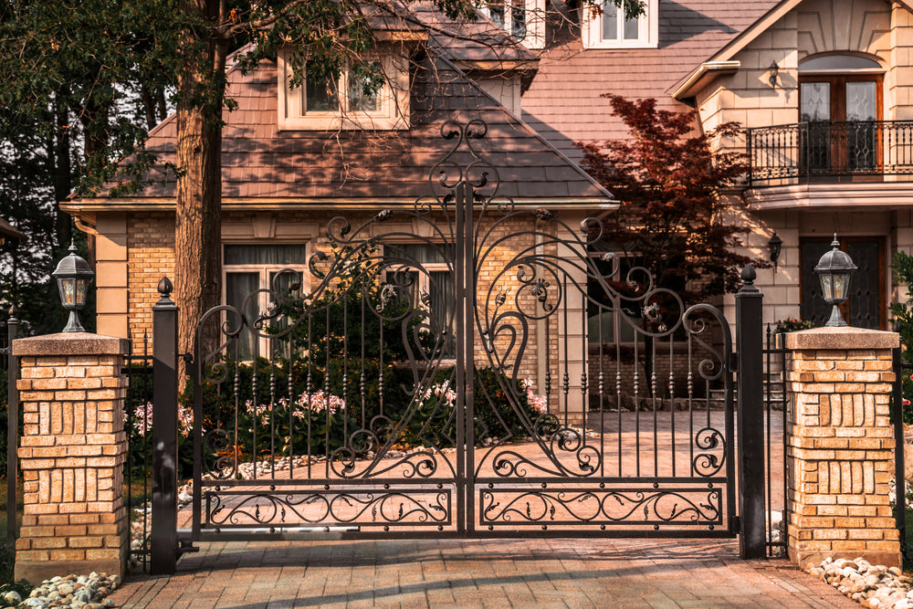 gated house exterior