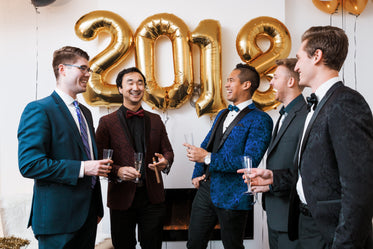 gentlemen celebrate the new year