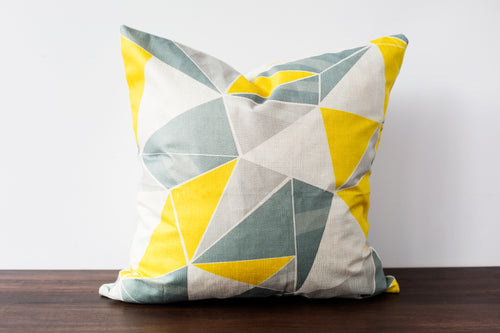geometric decorative pillow