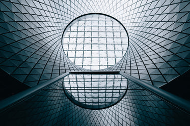 geometric glass city architecture