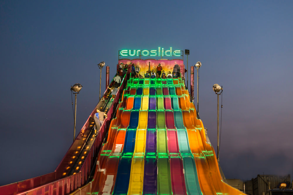 giant colorful slide