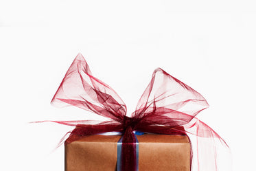 gift wrapped with a big red bow