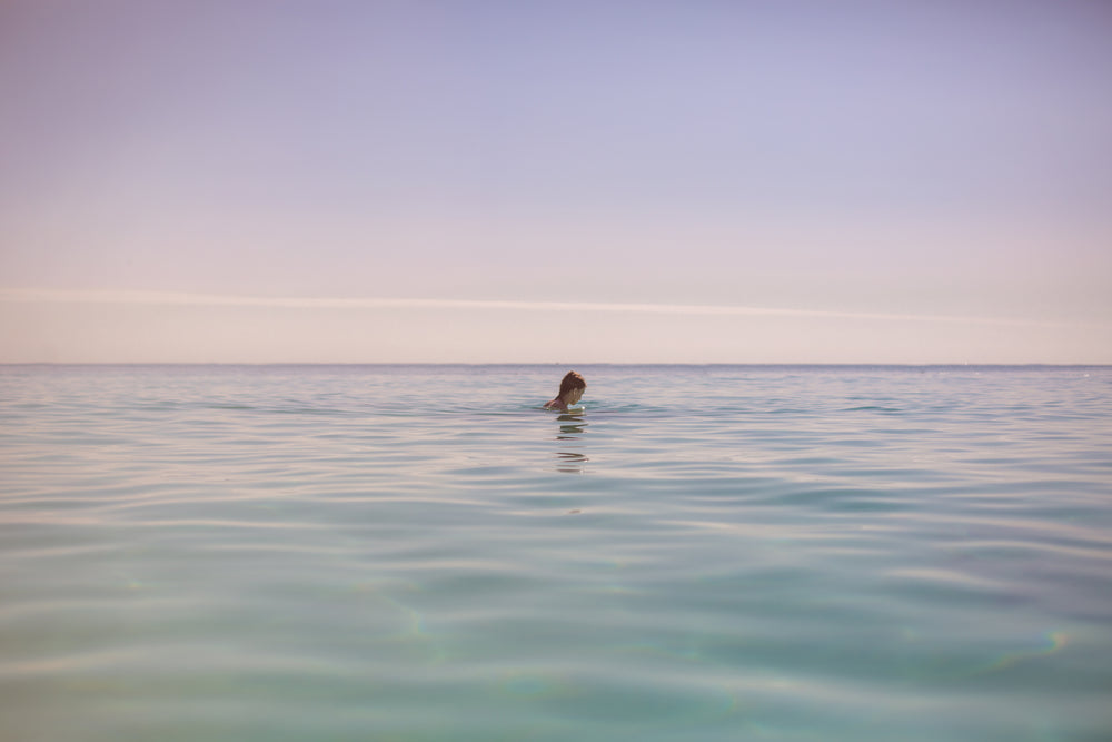 girl in beach water