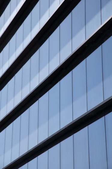 glass windows creating repeat pattern