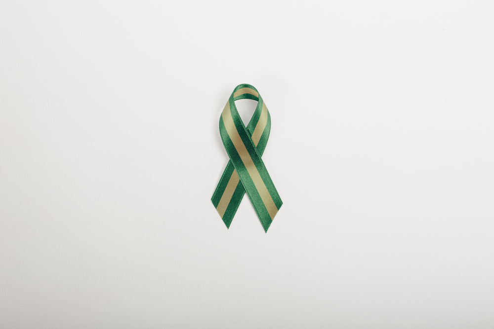 gold and green ribbon