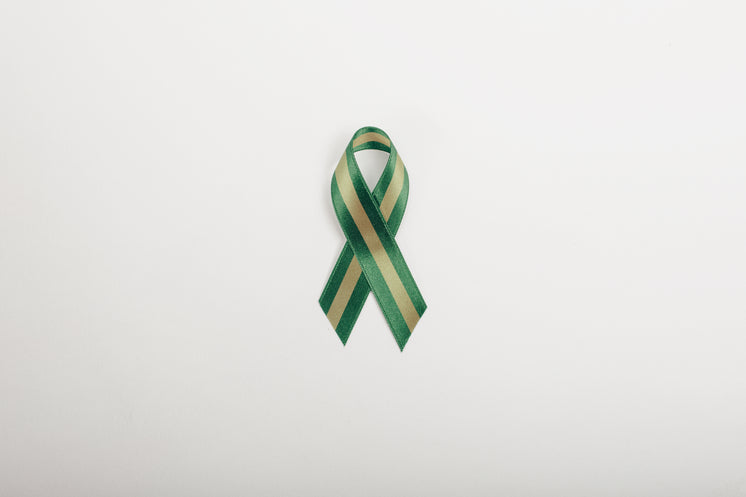 Gold And Green Ribbon