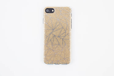 gold glitter pattern iphone case