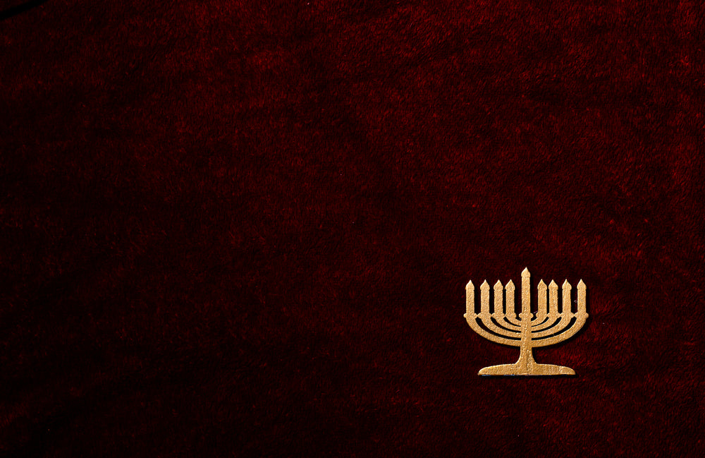 gold menorah embellishment