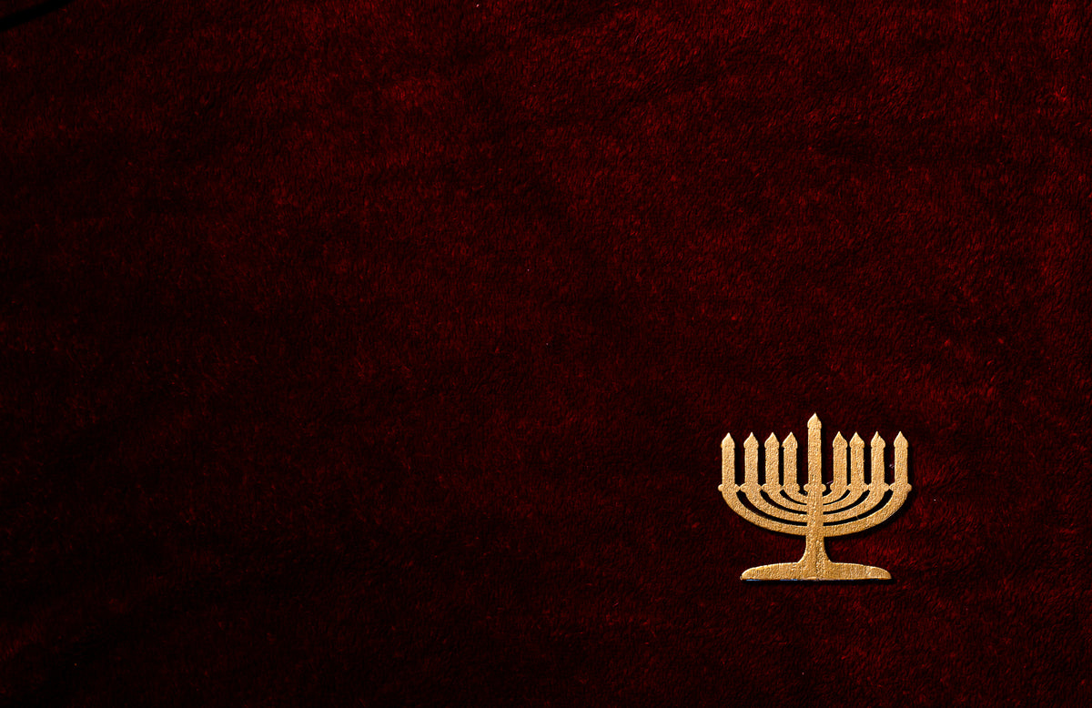 gold menorah embellishment