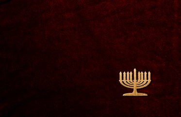 gold menorah home decor ornament