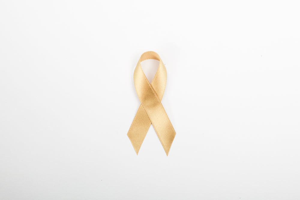 gold ribbon centered