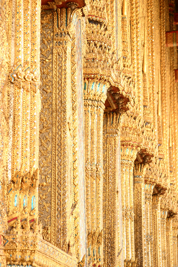 Golden Elegant Columns