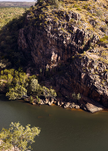 gorge from atop a cliff