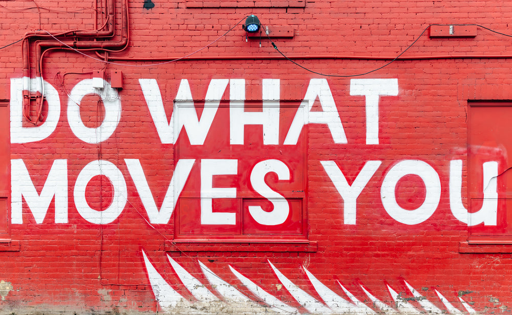 graffiti on red wall