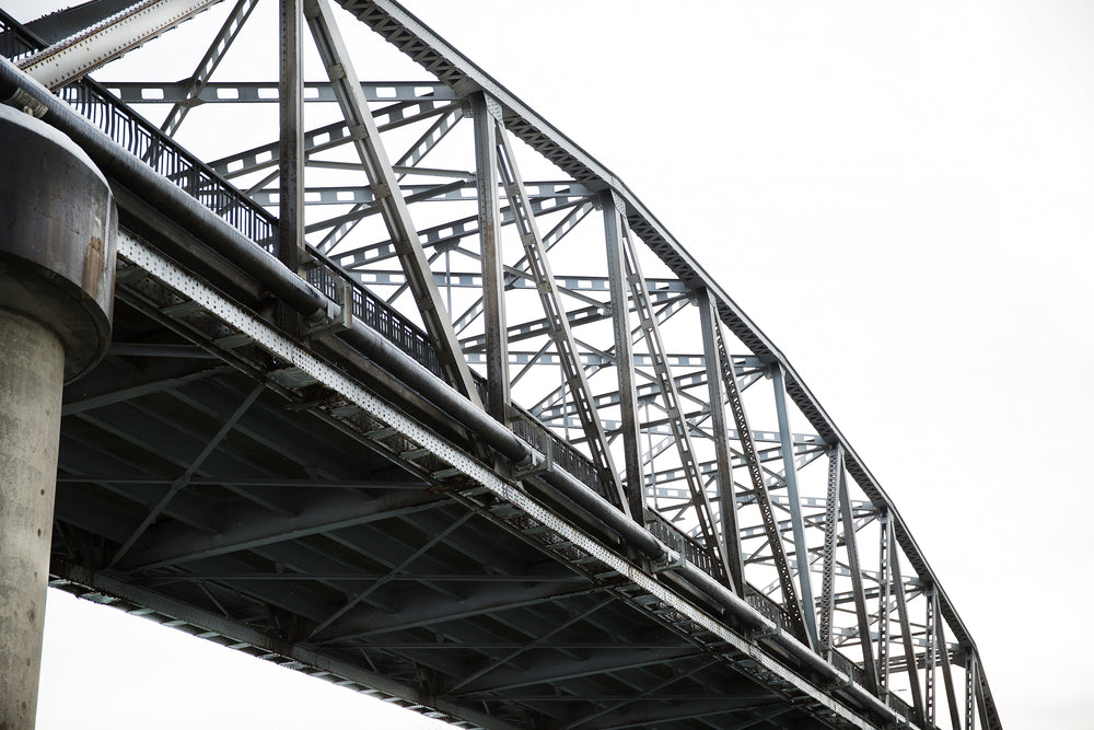 gray sky and bridge