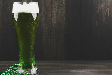 green beer in a glass