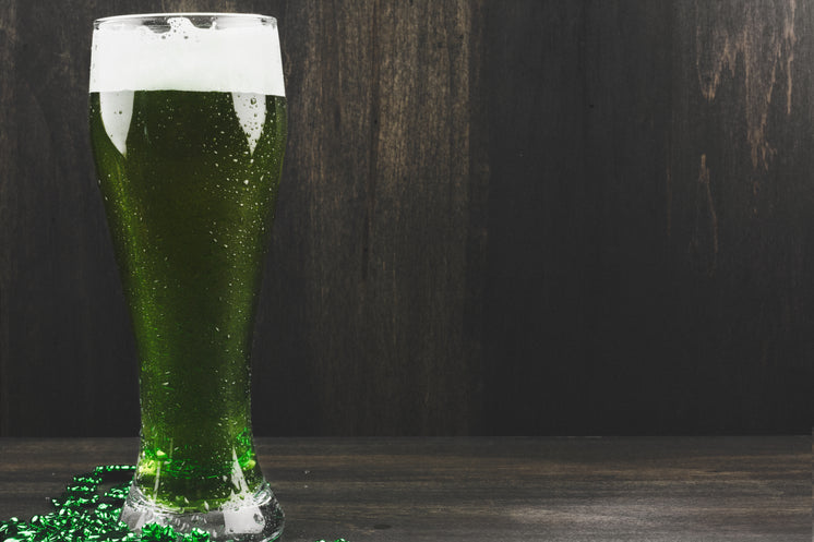 Green Beer In A Glass