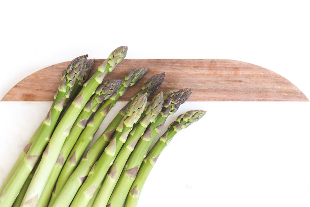 green veggies on cutting board