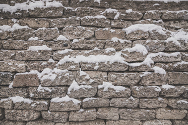 Free Stock Photo of Grey Brick With Snow — HD Images