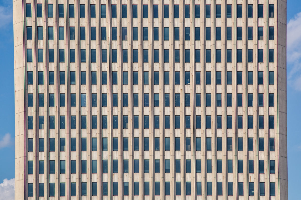 grid of windows