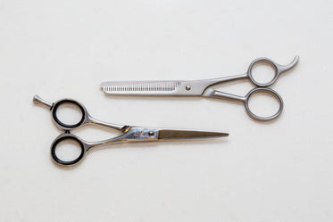 hair scissors on white