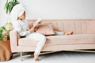 haircare while on the couch