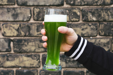 Browse Free HD Images of Hand Holding A Green Beer Celebrating St. Patricks Day