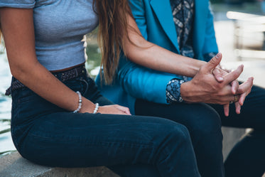 hand holding couple