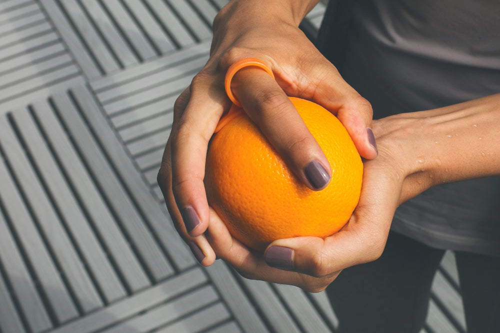 hand tool peeling orange