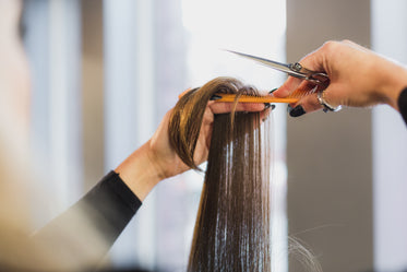 Free Stock Photo of Hands Trimming Long Hair — HD Images