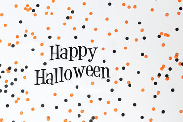 High Res happy halloween with confetti Picture — Free Images