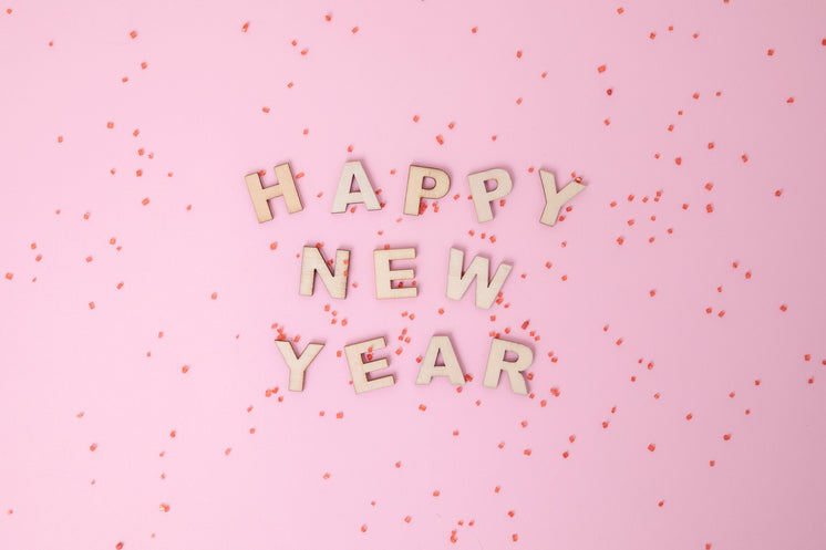 Happy New Year In Letters And Confetti