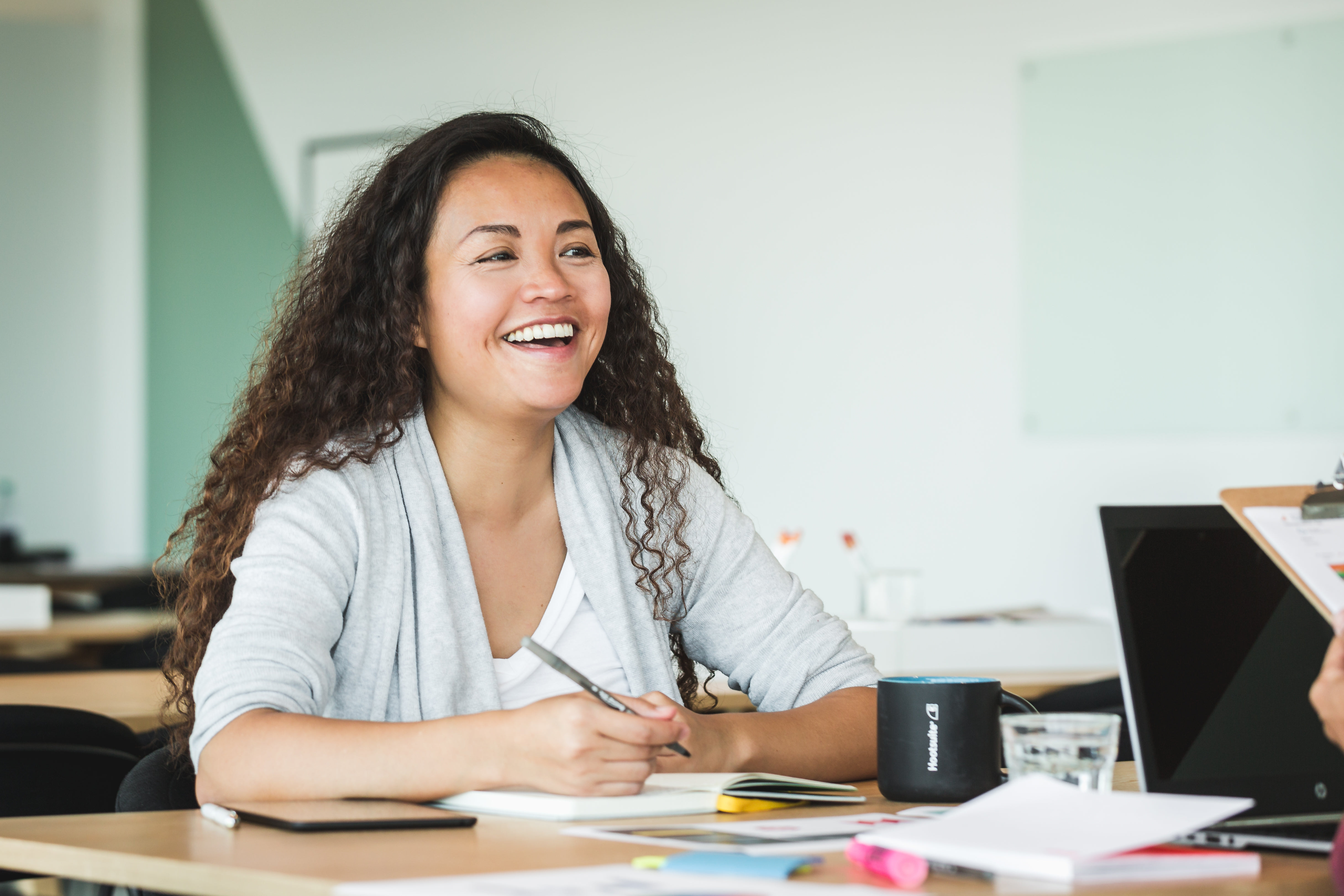 Happy Woman At Work