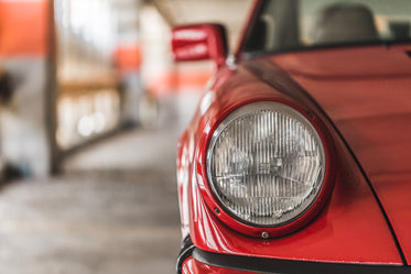 headlight of car